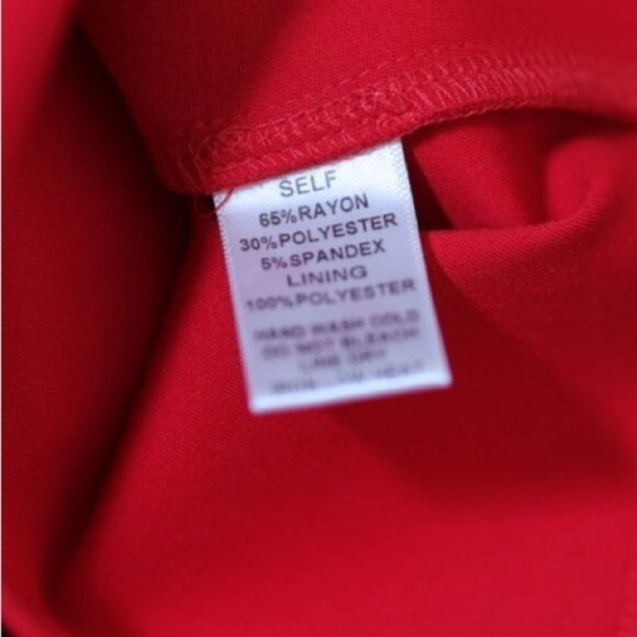 𝙁𝙍𝙀𝙀 🅽🅴🆆 Fashion Nova Hope You’re Happy Dress, asymmetrical red midi, M - Picture 11 of 14